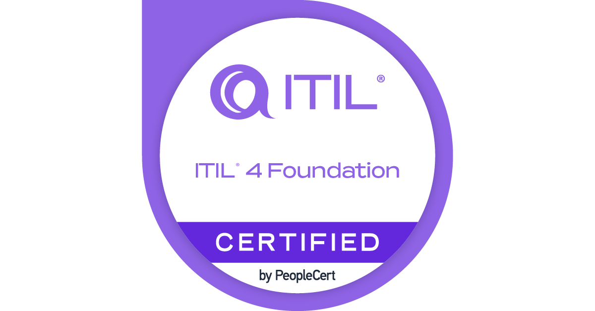 ITIL 4 Foundation Certified